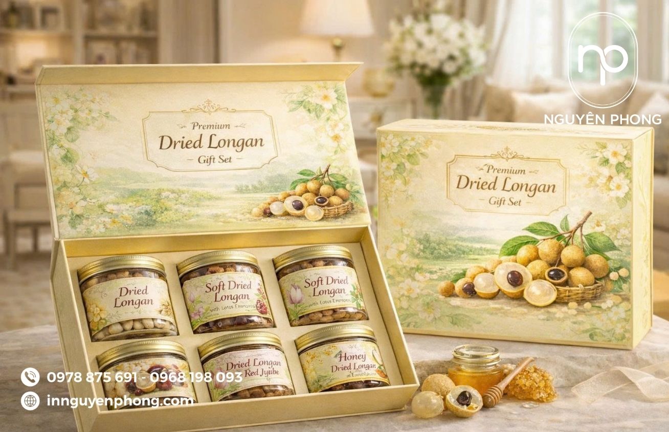 Hộp đựng long nhãn giúp tôn lên giá trị của sản phẩm